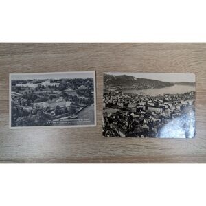 Vintage European Postcards Lot of 2 Geneva Switzerland & Bergen Norway